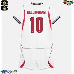Otroški Nogometni dresi Anglija Jude Bellingham #10 Domači SP 2026 Kratek Rokav (+ Kratke hlače)
